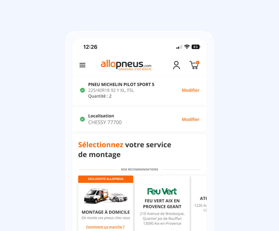 Projet Allopneus